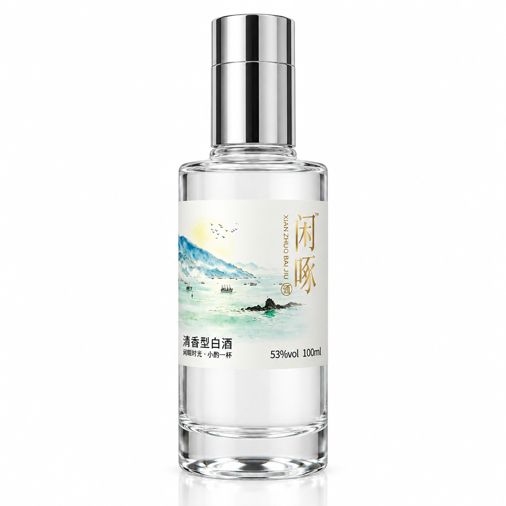 清香型白酒侧面图